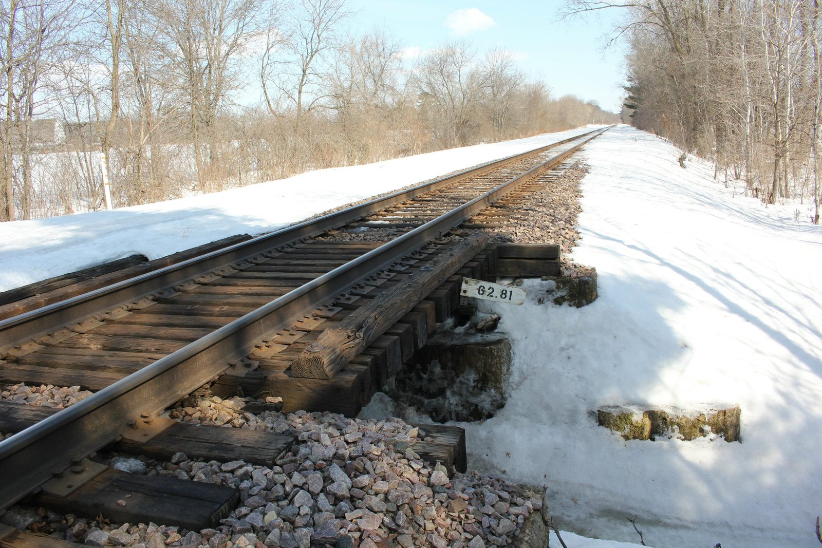 Looking east